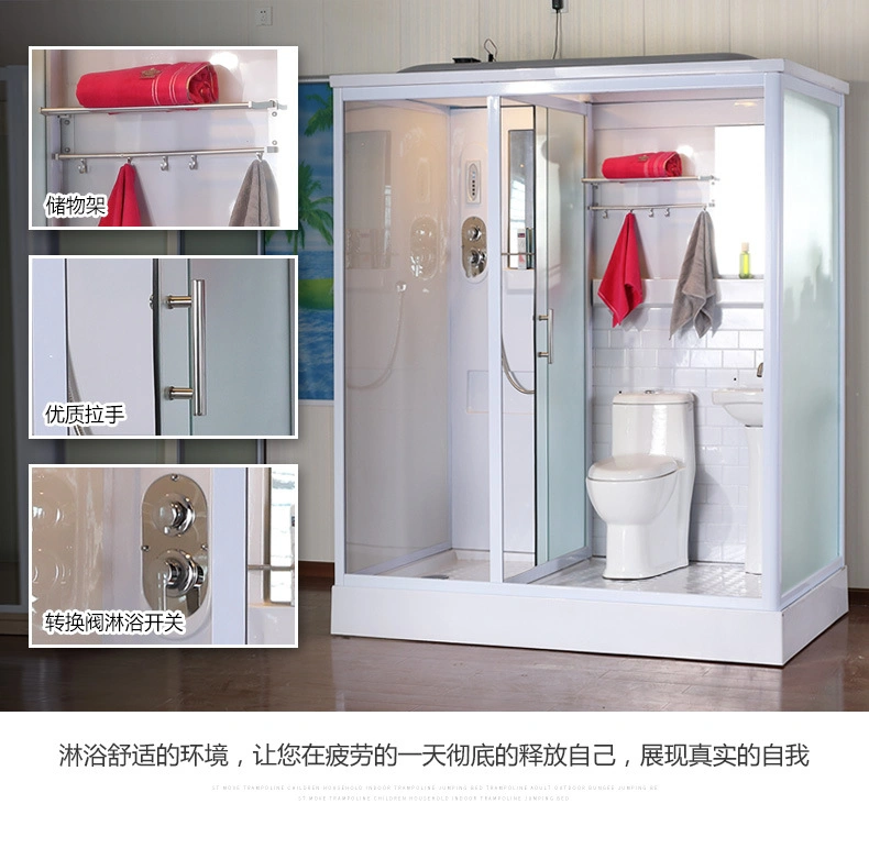 Factory Direct Sales Ready Made Shower Room Luxury Custom Intergrated Bathroom Units All in One Toilet Pod for Villas, Hotels